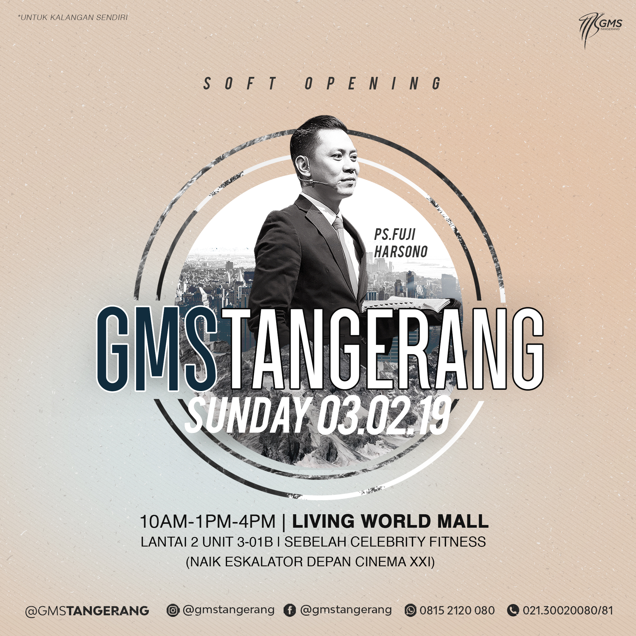 SOFT OPENING GMS TANGERANG - Gereja Mawar Sharon Jabodetabek